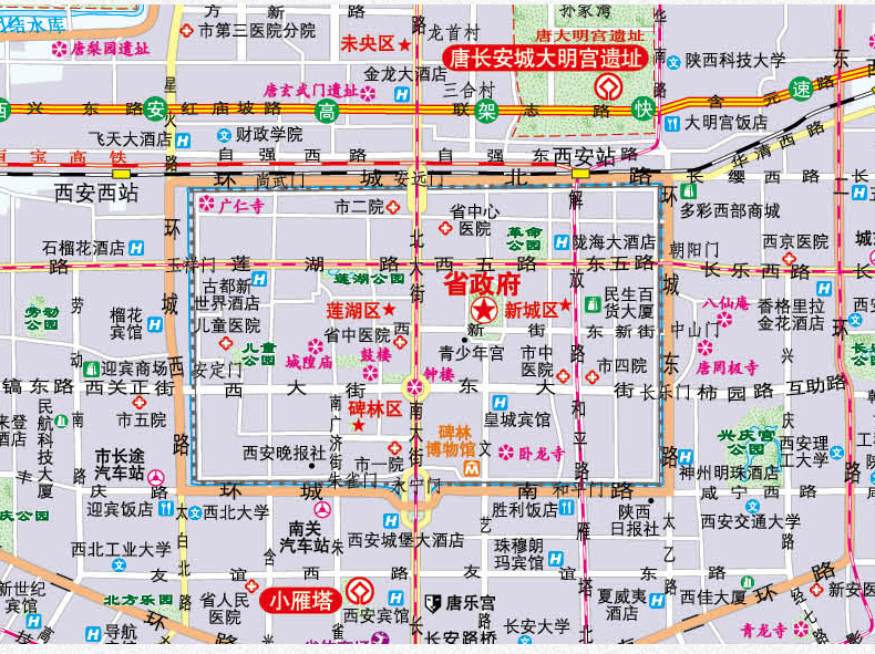 西安市最新版地图，古都探索便捷指南